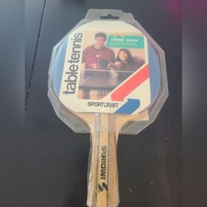 Vintage Sportcraft Table Tennis / Ping Pong Paddle NEW, SEALED!  Classic Series